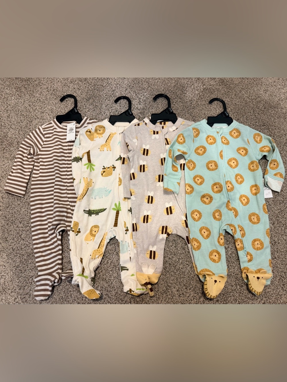 4 Baby/Toddler Footed One-Piece Pajama